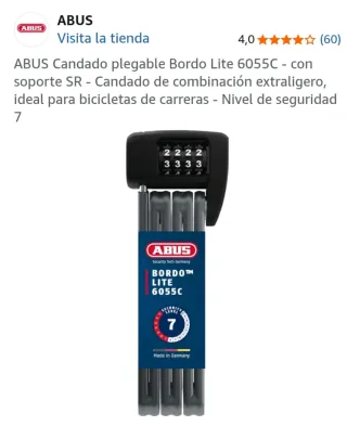 Candado ABUS Bordo Lite 6055C plegable