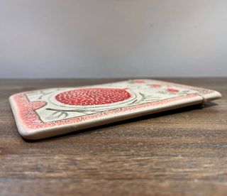 Placa cerámica judía con granada Rosh Hashaná