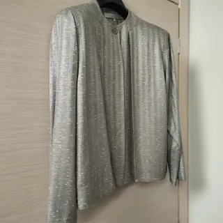 Tailleur gonna grigio tortora