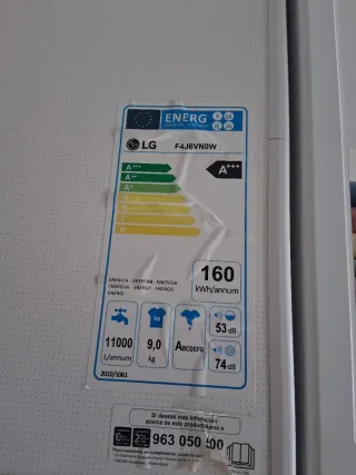 Lavadora LG Direct Drive 9kg