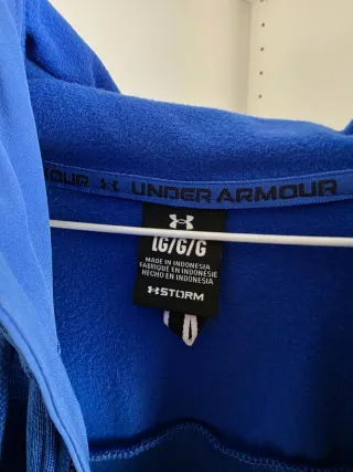 Sudadera Under Armour cremallera azul