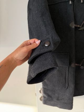 Abrigo de lana Zara gris talla M