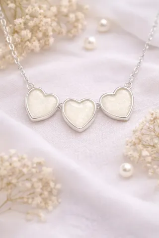 Collar Corazones Leche Materna