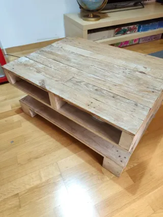 Mesa centro madera rústica palet