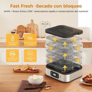 Deshidratador de alimentos WOOX