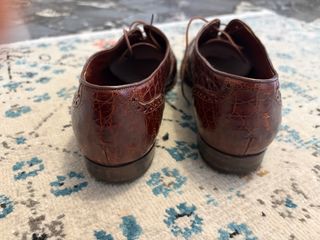 Scarpe Prada in Pelle Marrone Coccodrillo