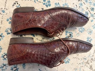 Scarpe Prada in Pelle Marrone Coccodrillo