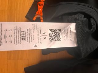 Vestito Armani Exchange nero zip laterale