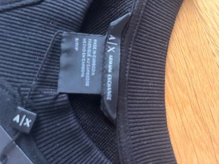 Vestito Armani Exchange nero zip laterale