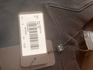 Vestito Armani Exchange nero zip laterale