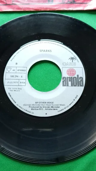 Vinilo 7" Sparks - La Dolce Vita