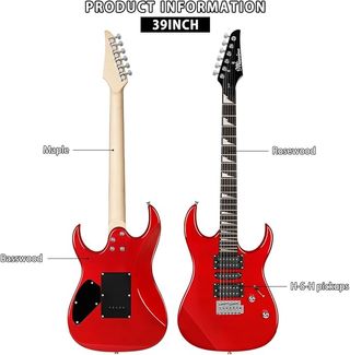 Guitarra Eléctrica Roja Bullfighter