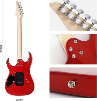 Guitarra Eléctrica Roja Bullfighter