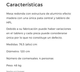 Mesa y 4 Sillas Jardín El Corte Inglés