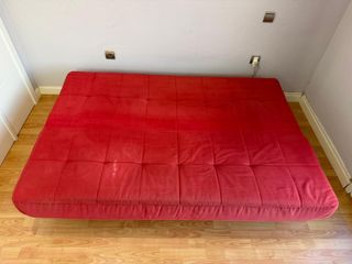 Sofá Cama Tijera Rojo 190x125 cm