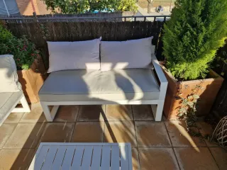 Conjunto Muebles Jardín Sofá y Mesa