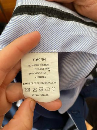 Traje azul hombre chaqueta y pantalón