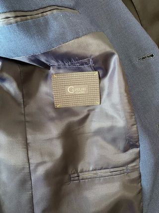 Traje azul hombre chaqueta y pantalón