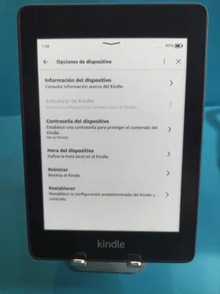 Libro Electrónico Kindle Negro