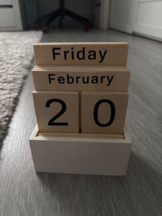 Calendario de Escritorio Madera