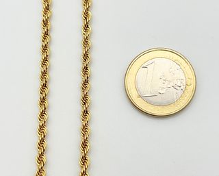 Cadena Salomónica Oro 18k 12.32 gr