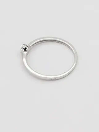 Anillo Tous Oro Blanco 18K con brillantes.