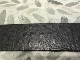 Cintura Just Cavalli Vintage Pelle Nera Fibbia Oro