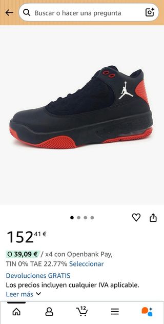 Jordan Max Aura 2 Talla 45