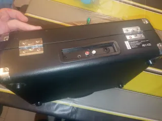 Tocadiscos Lauson Rojo y Negro