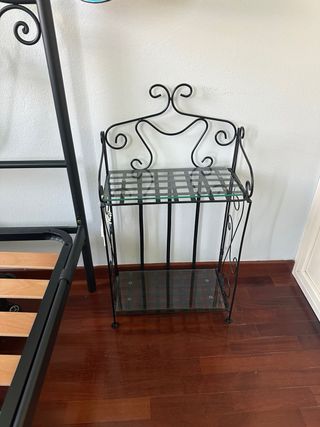 Letto singolo ferro battuto con doghe