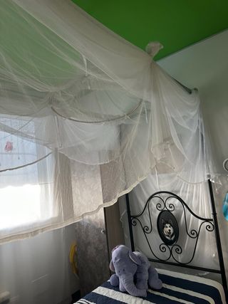 Letto singolo ferro battuto con doghe