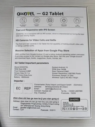 Tablet Goodtel Negra