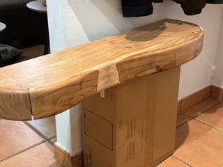 Consola recibidor Sklum madera natural