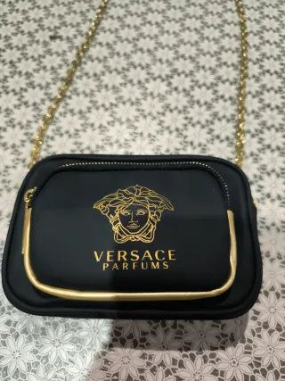 Bolso Versace Negro y Dorado