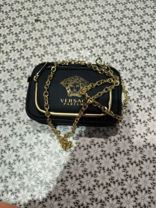 Bolso Versace Negro y Dorado