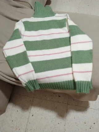 Jersey de cuello alto a rayas