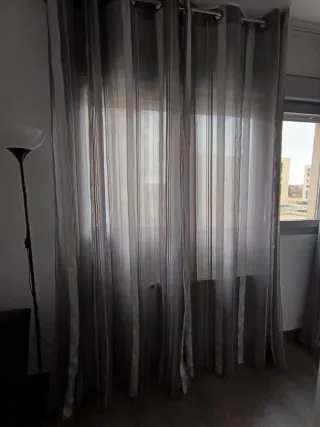 Juego 3 cortinas para barra 210 cm