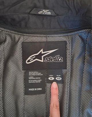 Chaqueta Moto Alpinestars Stella Negra