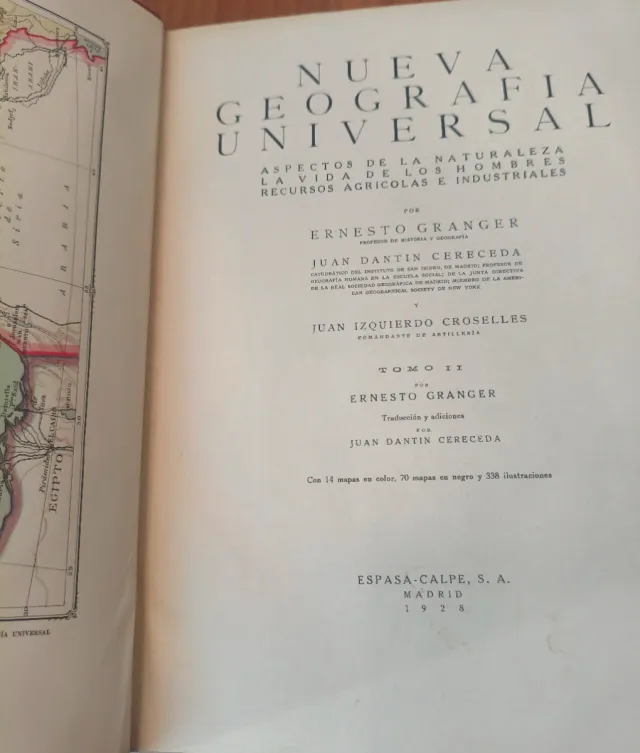 Nueva Geografía Universal. Espasa Calpe 1928