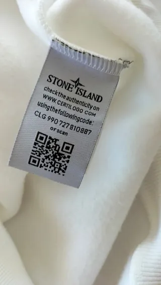Sudadera Stone Island Blanca
