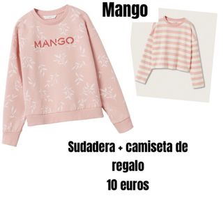 Sudadera rosa Mango con estampado floral