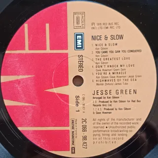 Jesse Green - Nice And Slow - LP
