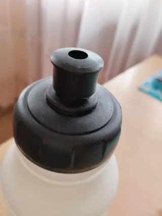 Botella agua ciclismo negra