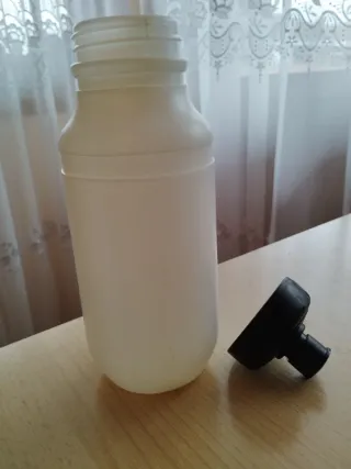 Botella agua ciclismo negra