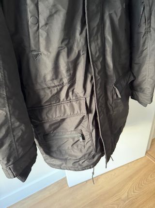 Parka Zara Hombre Negra con Capucha