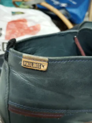 Zapatos Pikolinos Hombre Azul de cuero están usado