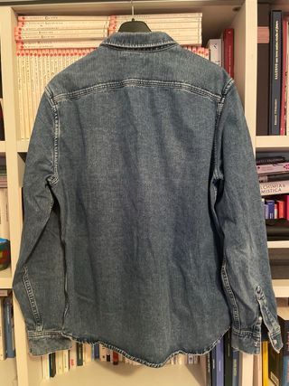 Camicia denim Lacoste bottoni perla L y2k japan