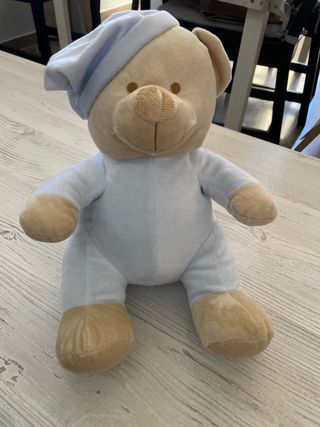 Peluche Osito Bebé Pijama Azul