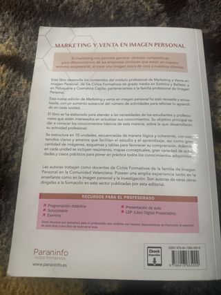 Marketing y venta en imagen personal. 2ª edició...