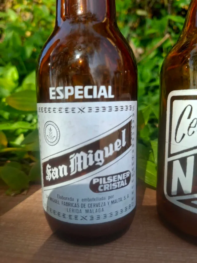 3 Botellas Antiguas San Miguel y Norte